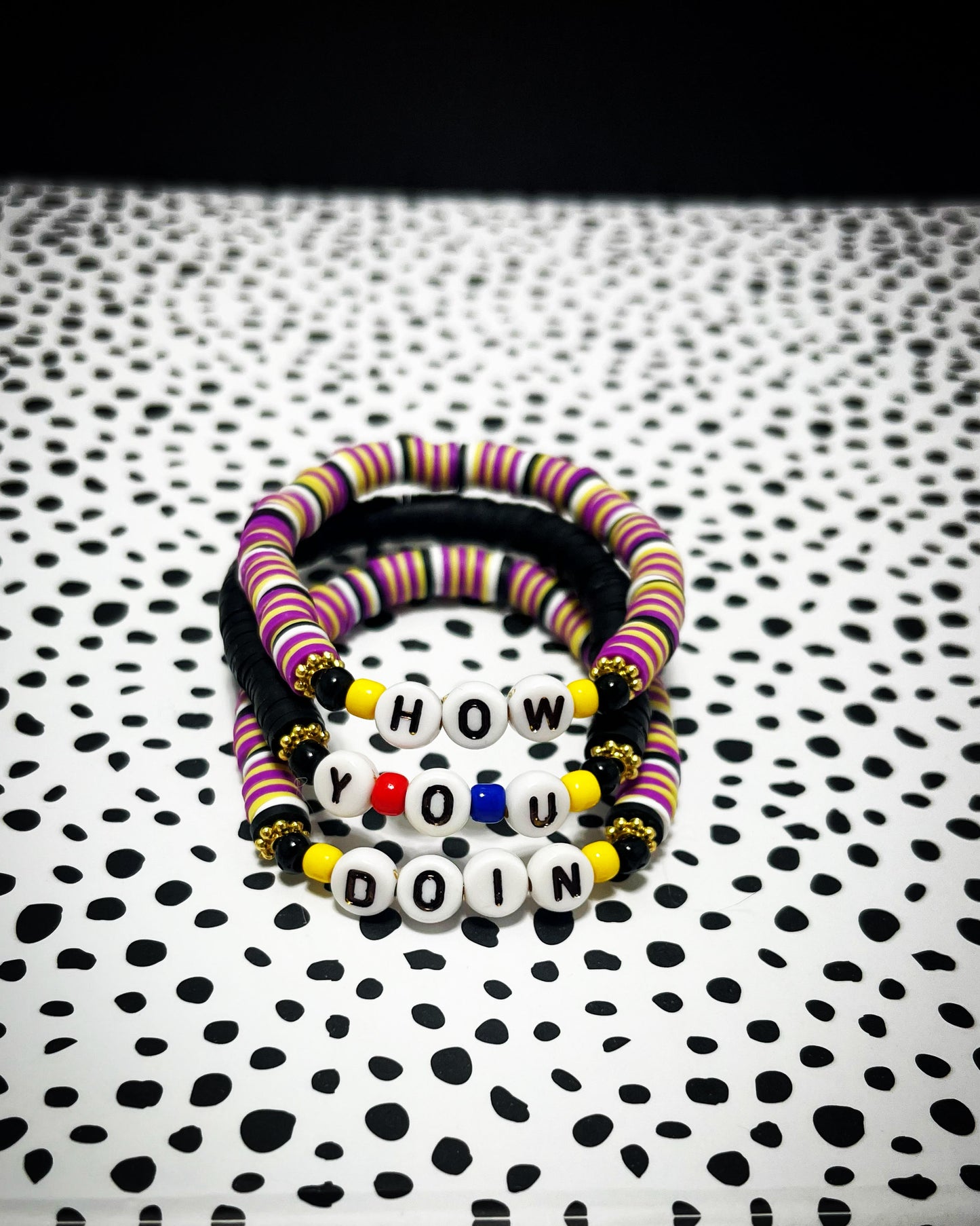 "How you doin'?" Bracelet Stack