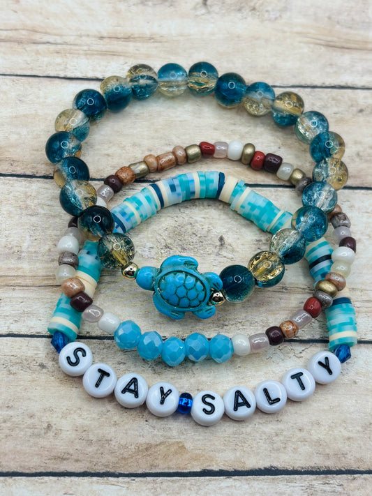“Stay Salty” Bracelet stack