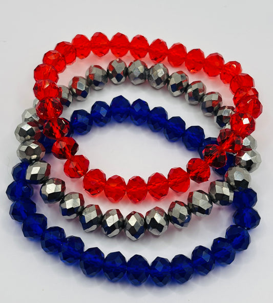“Patriotic” Bracelet Stack