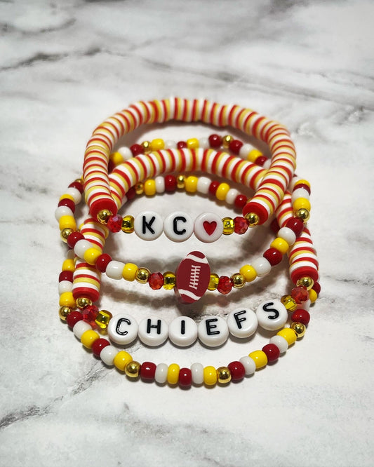 “Football” Bracelet Stack