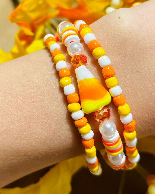 “Candy Corn” Bracelet stack