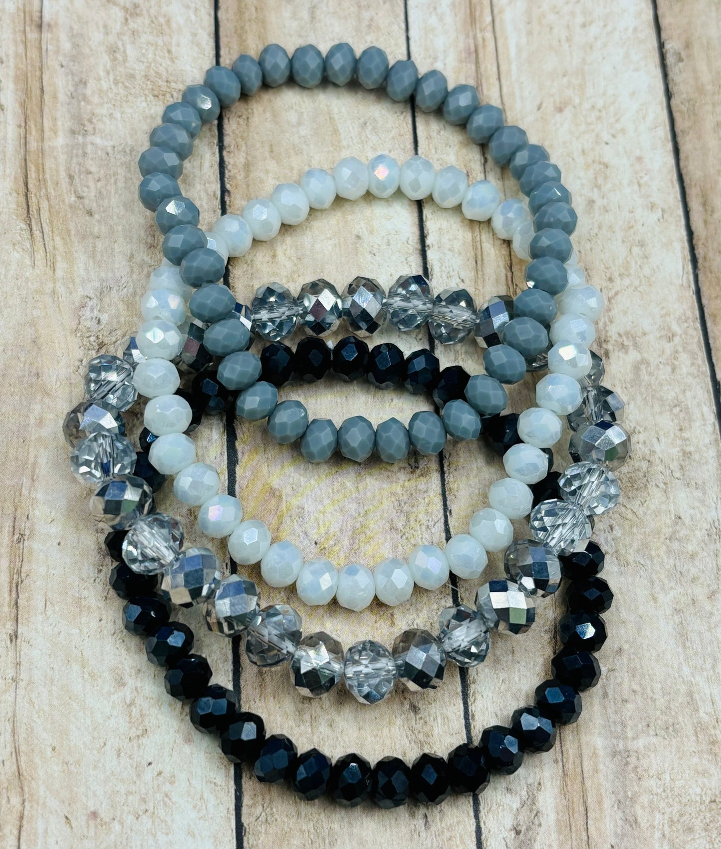 “Metallic Sparkle” Bracelet Stack