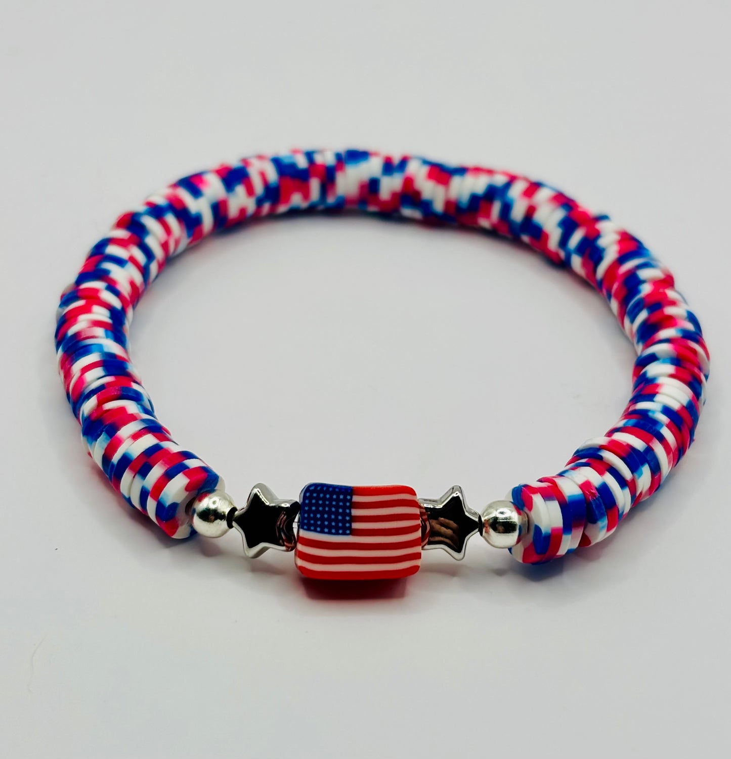 “American Flag Speckled” Bracelet single