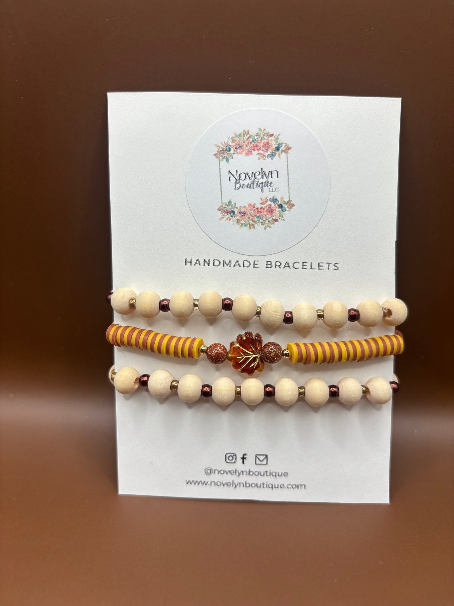 “Fall leaf” Bracelet stack