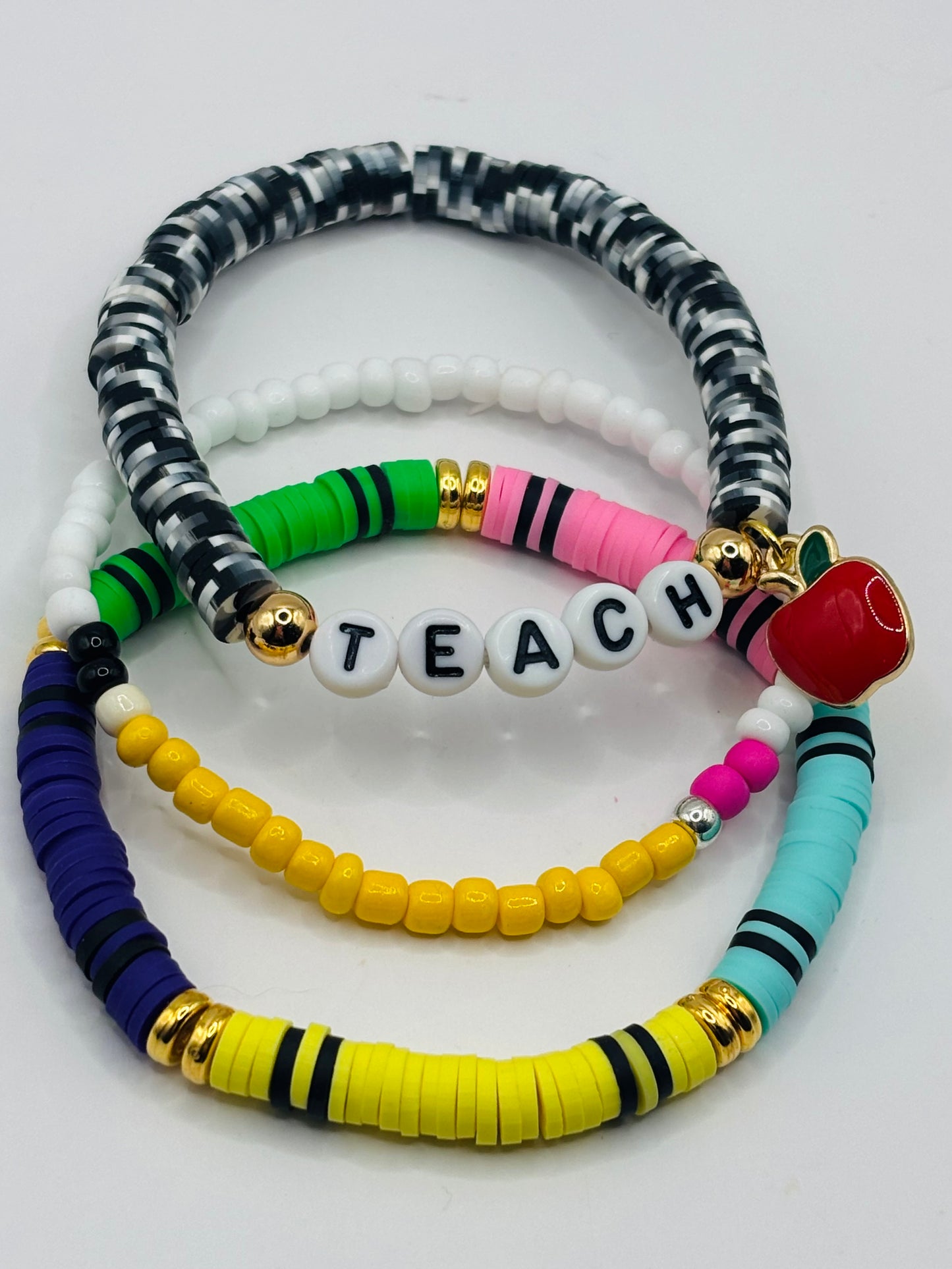 “Back to School 2025” Bracelet stack