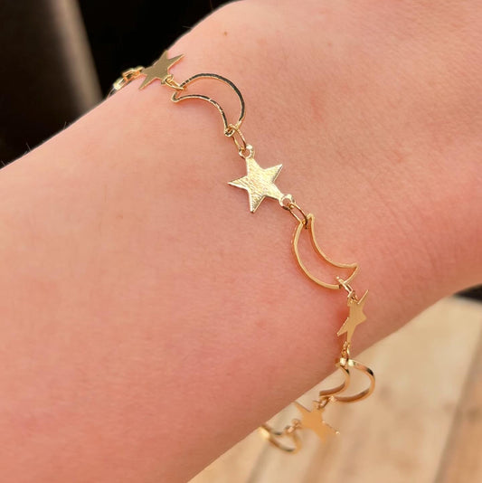 “Moon and Stars” Bracelet single