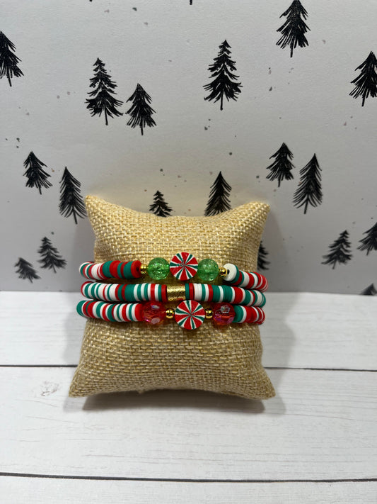 "Holiday Candy" Bracelet set