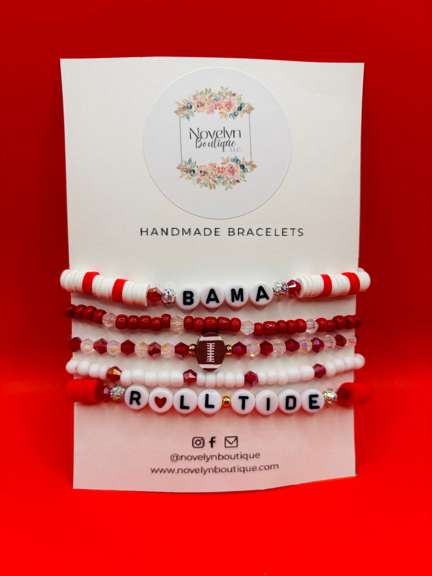 “Roll Tide” Bracelet stack