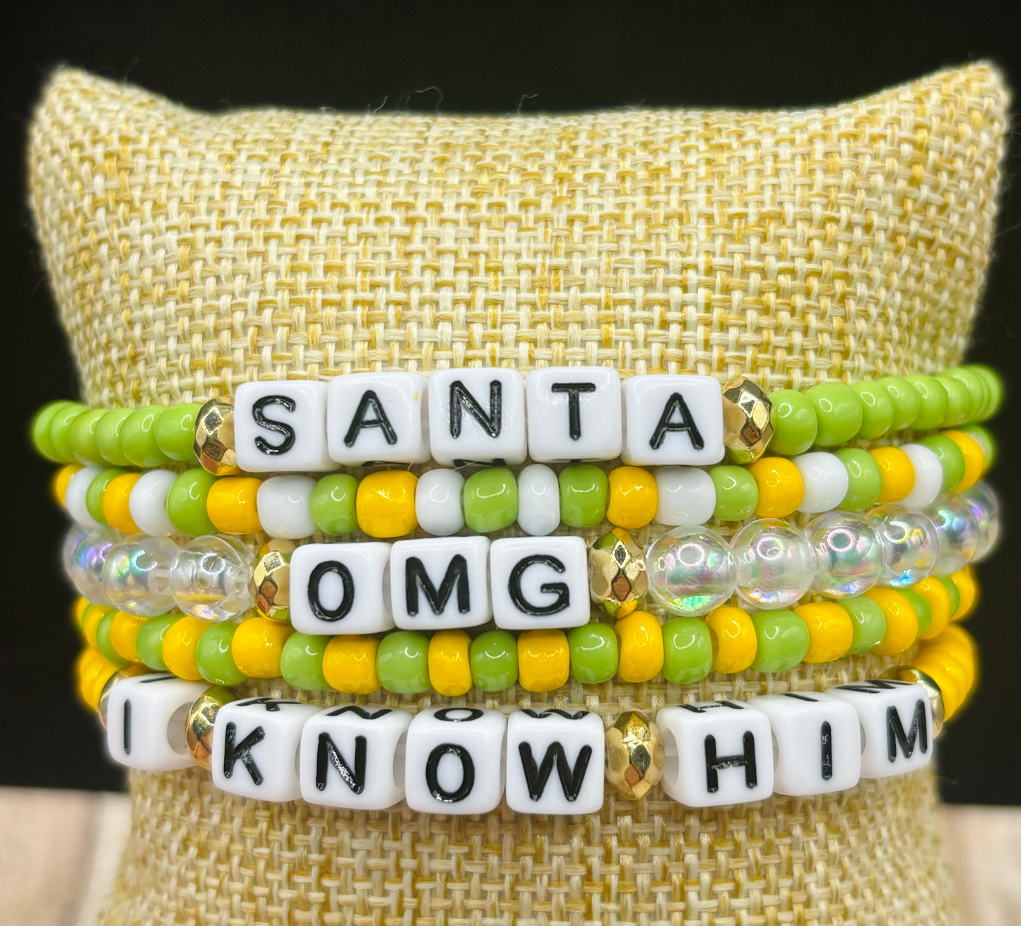 “OMG Santa” Bracelet stack