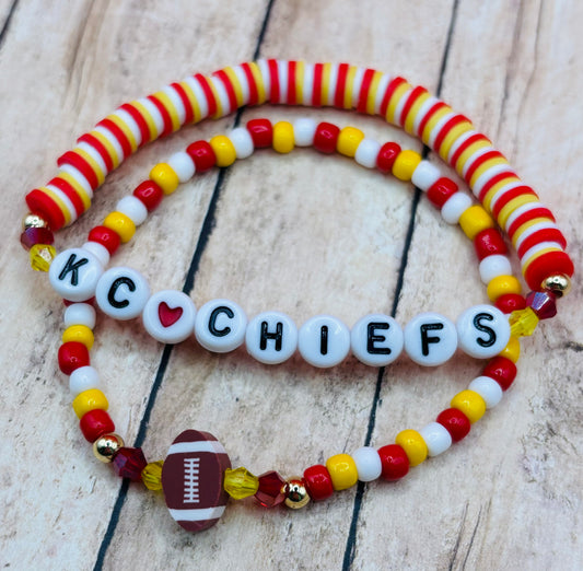“Football” Bracelet Duo