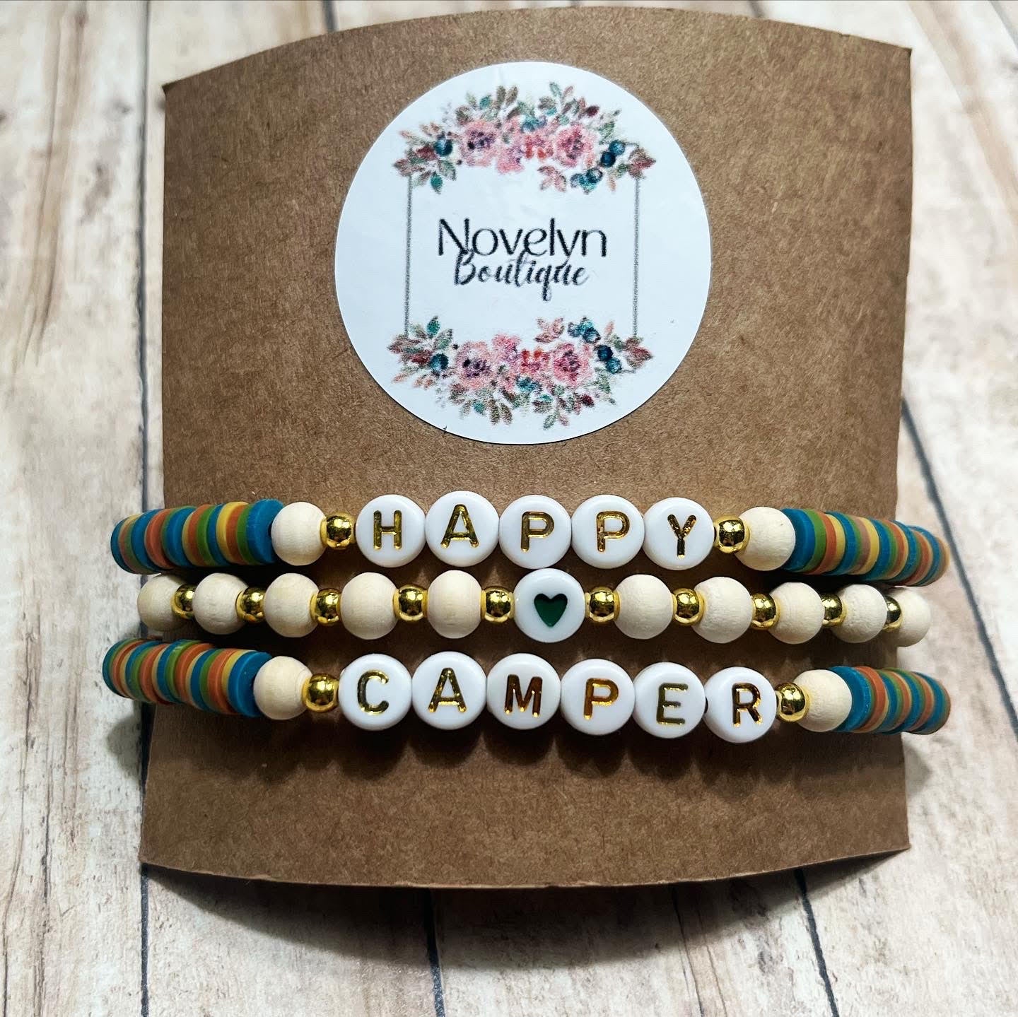 "Happy Camper" Bracelet Stack