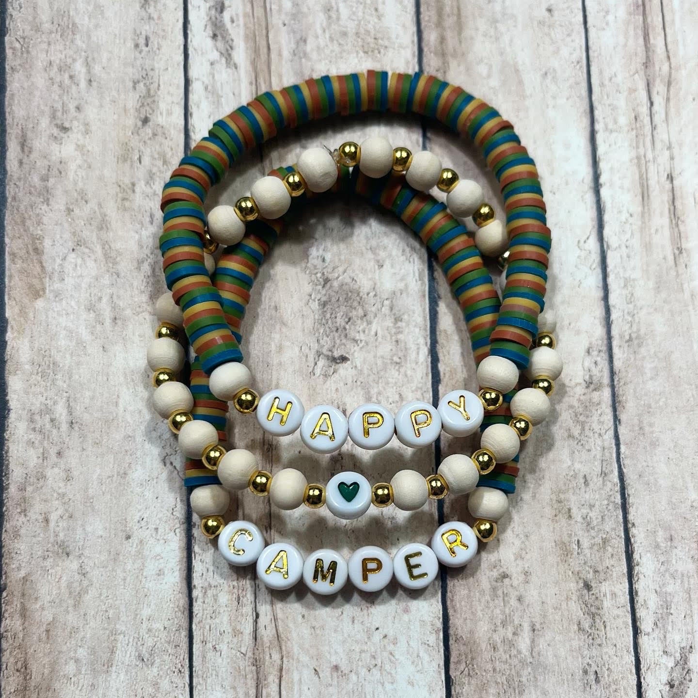 "Happy Camper" Bracelet Stack