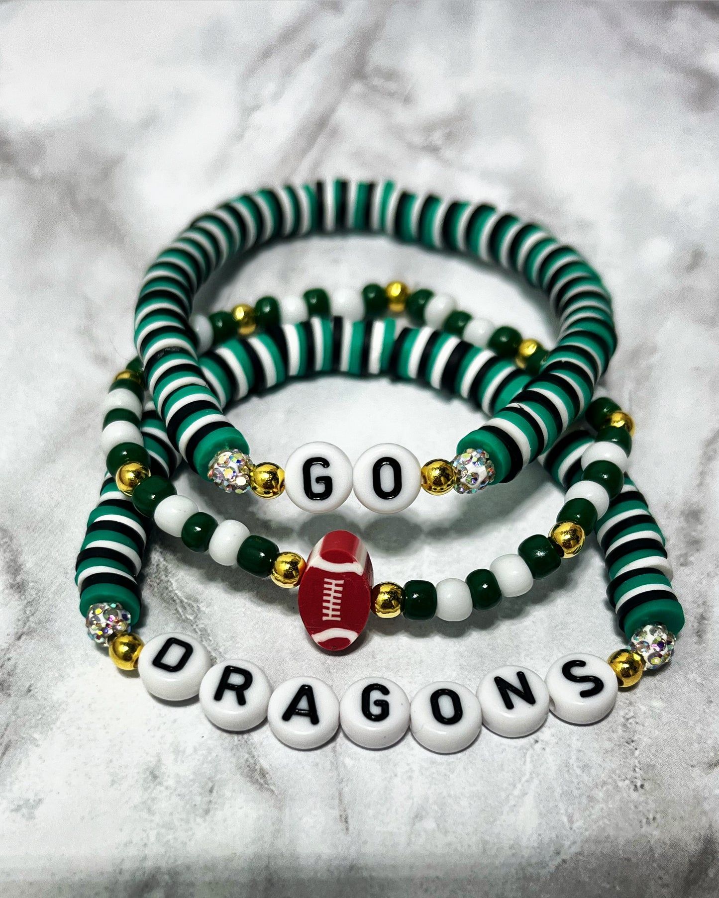 “Go Dragons” Bracelet Stack