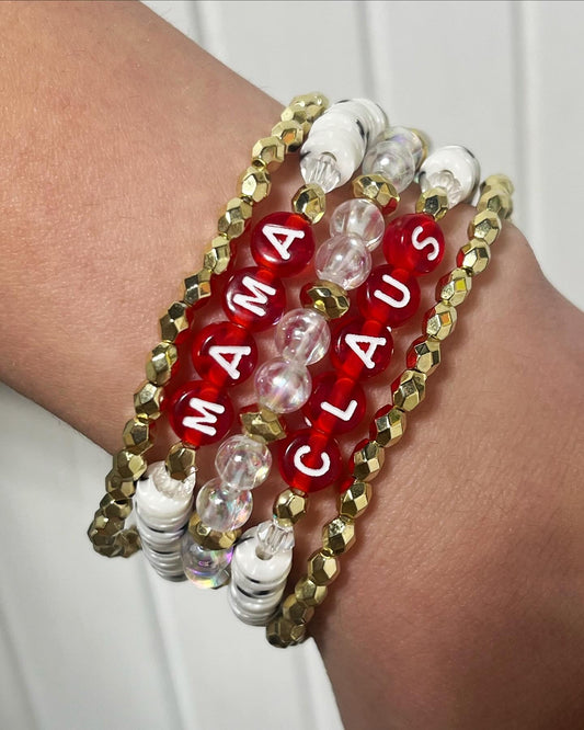 “Mama Claus” Bracelet Stack