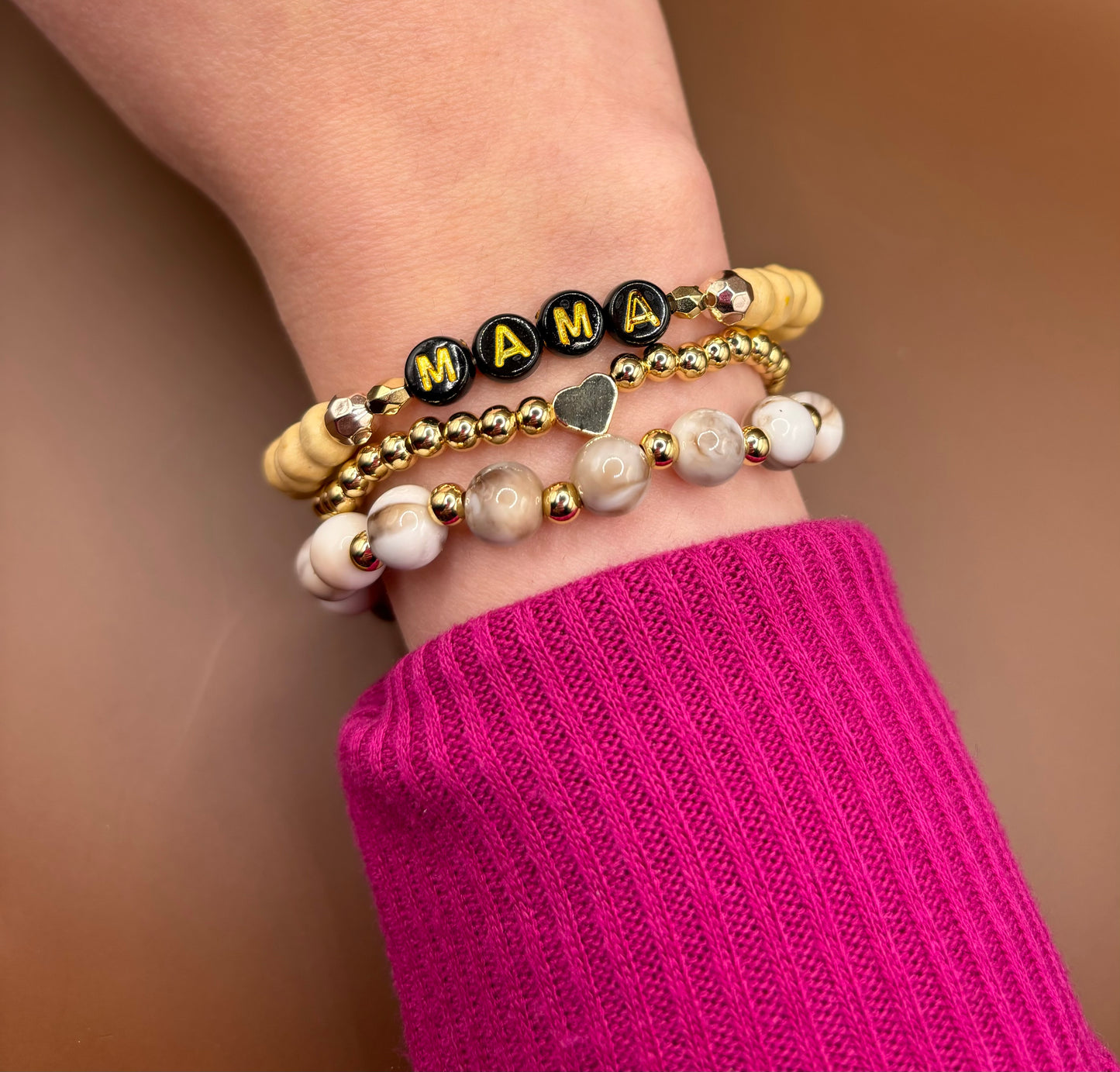 "Mama" Bracelet Stack