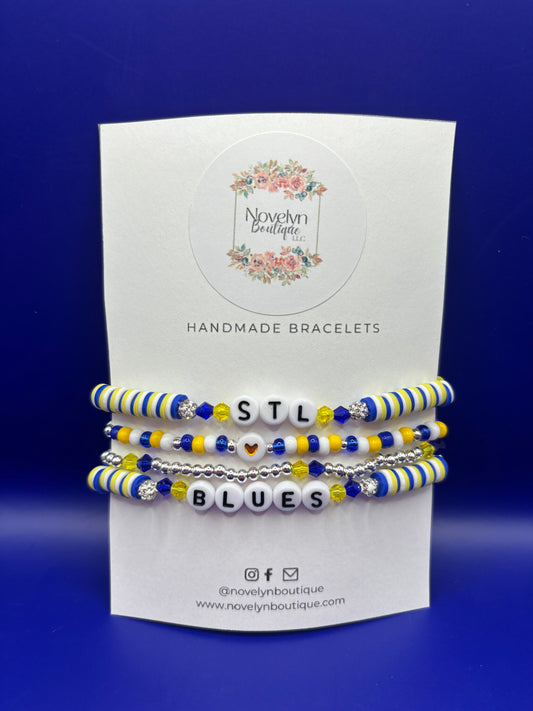 "STL Hockey" Bracelet set