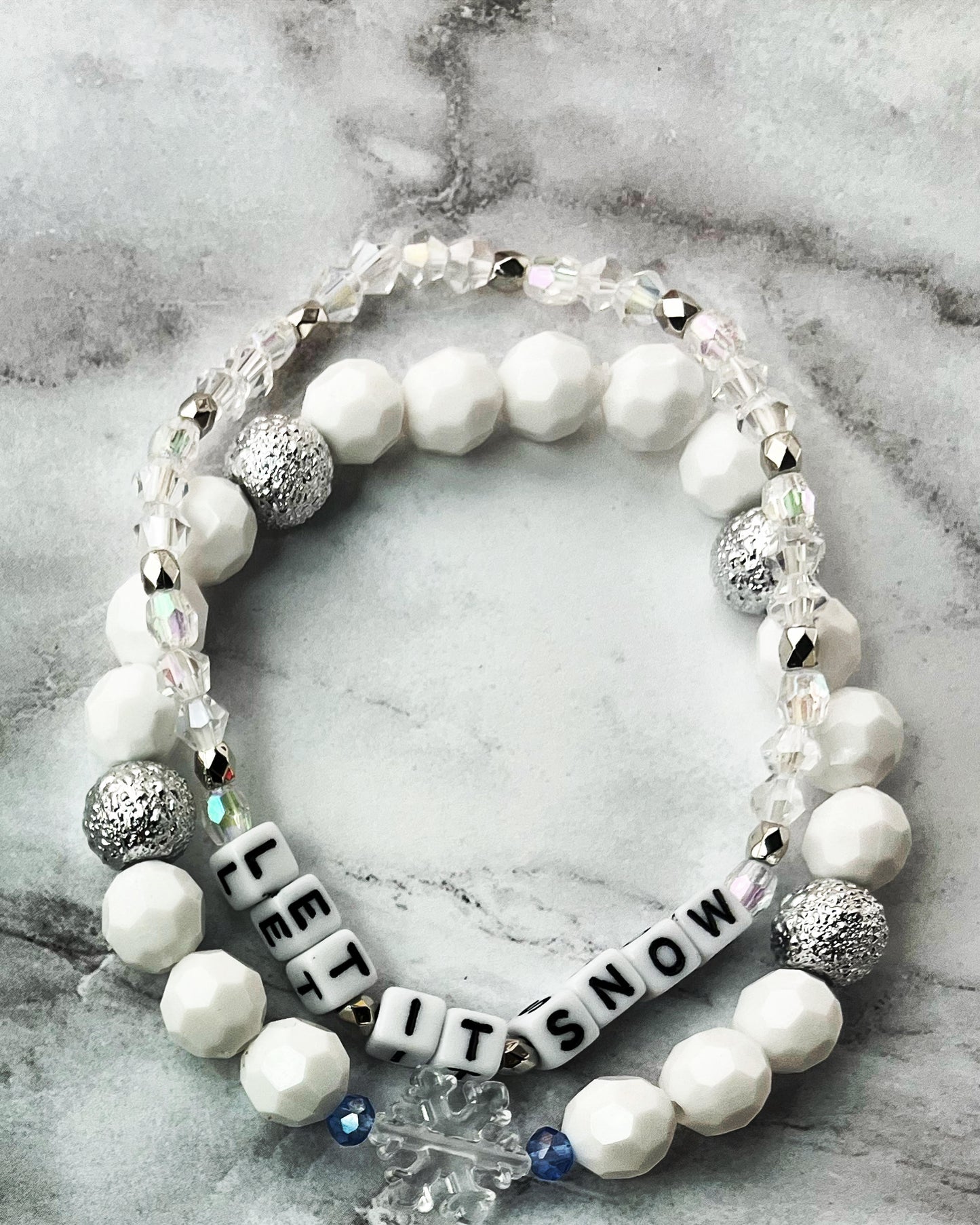 "Let it snow" Bracelet Set