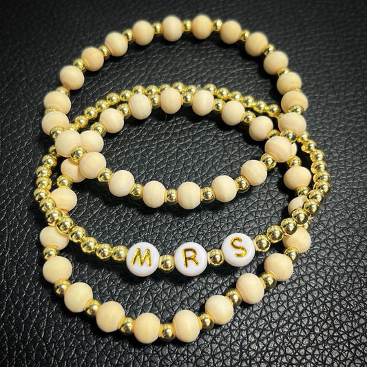 "Mrs." Bracelet Stack