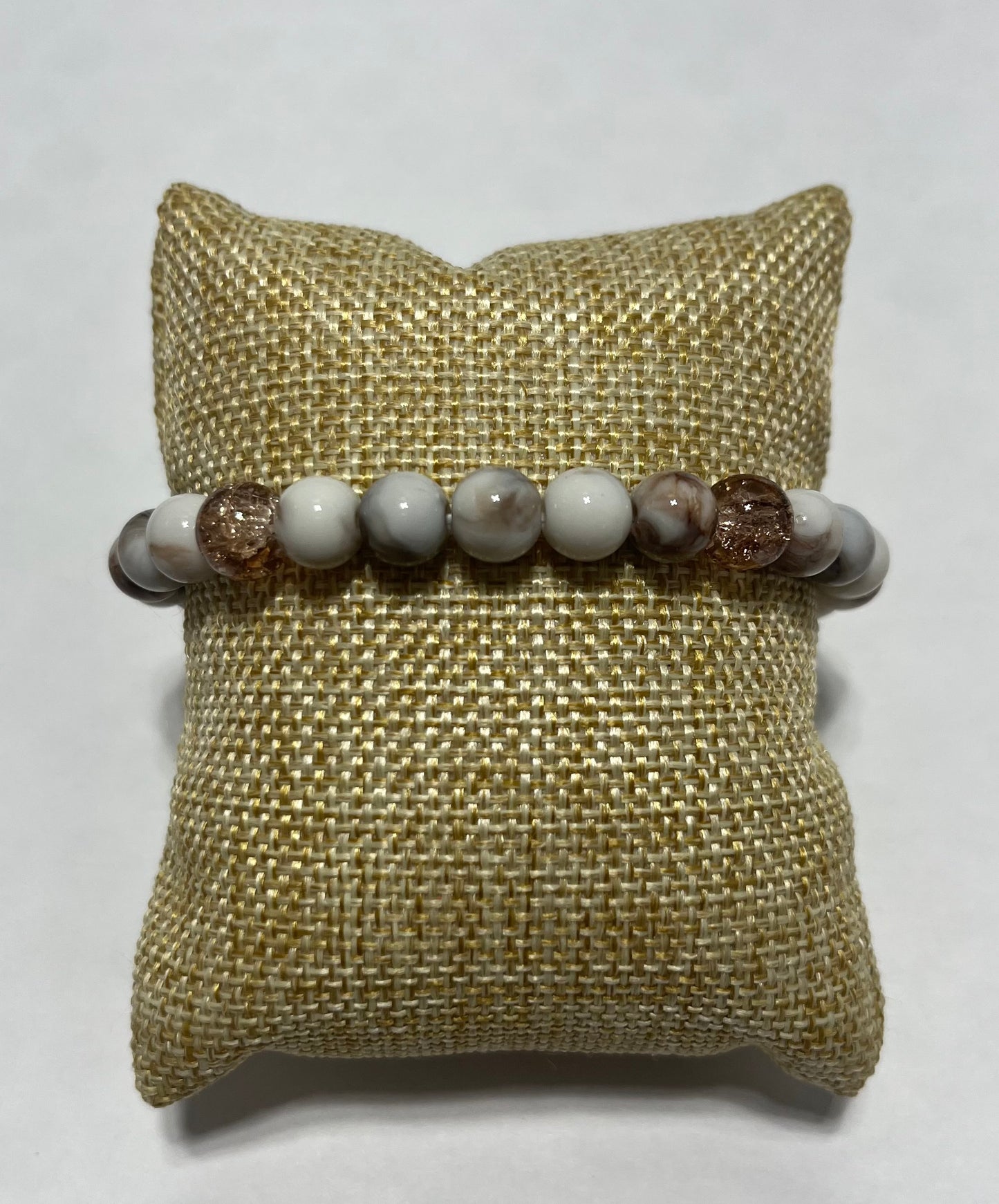 Marbled and Crackled- Bracelet Single