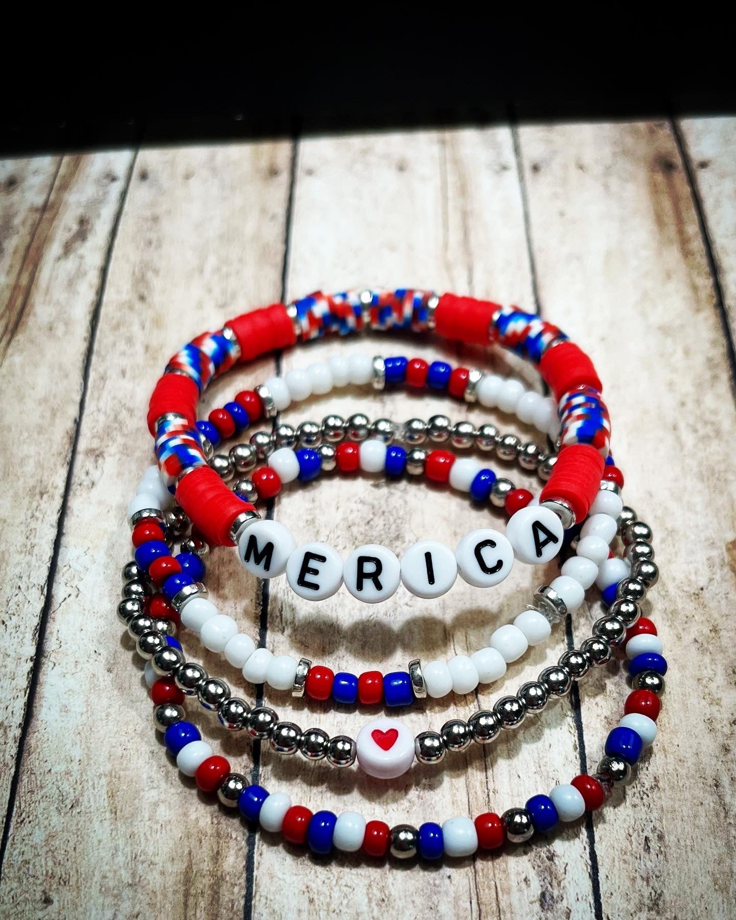 “Silver Merica” Bracelet set