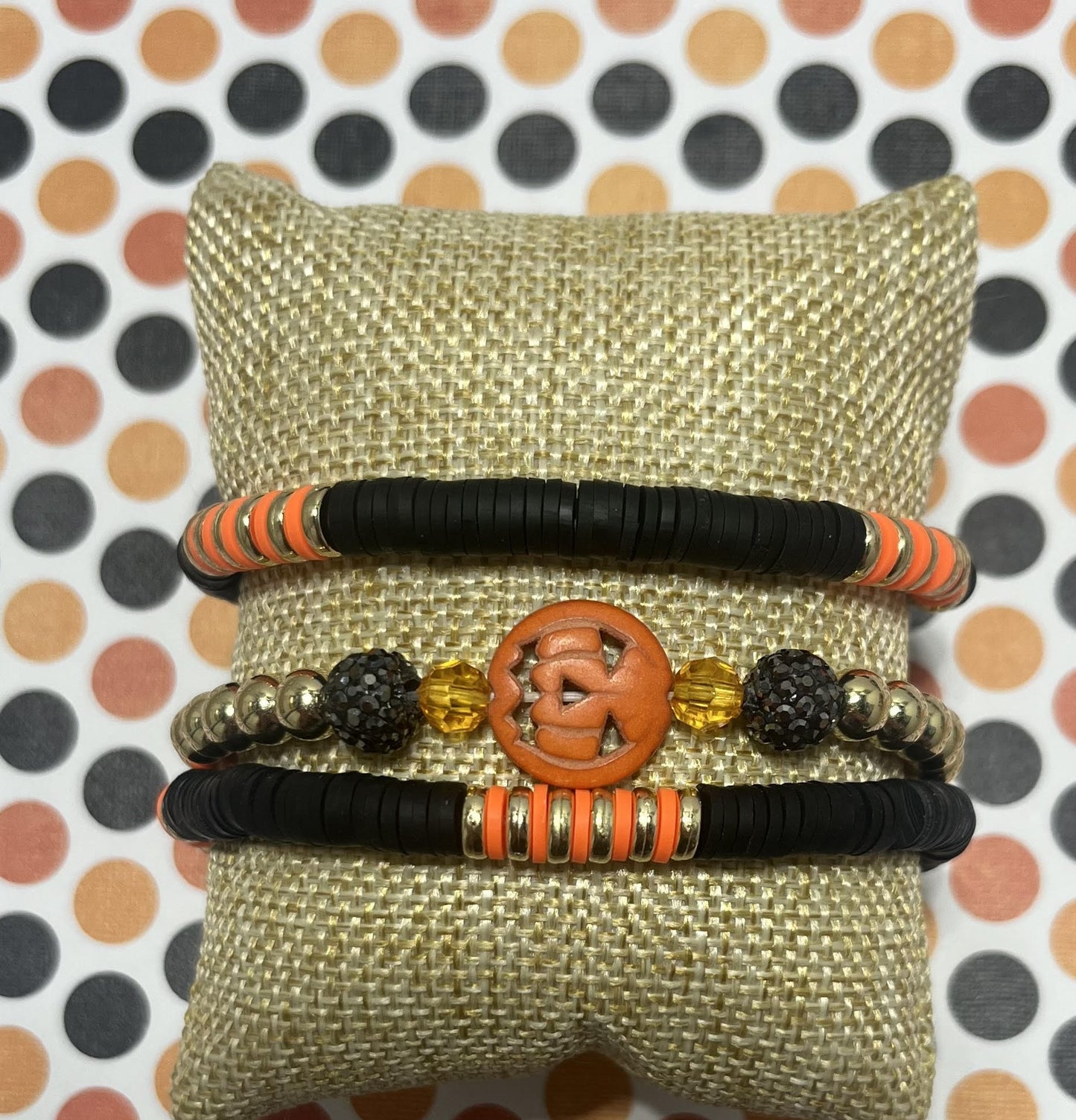 "Jack O Lantern" Bracelet Stack