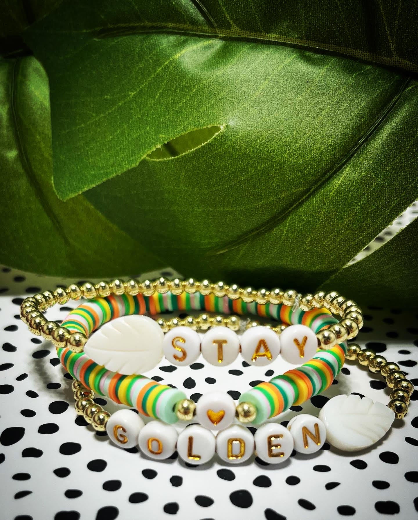 "Stay Golden" Bracelet Stack